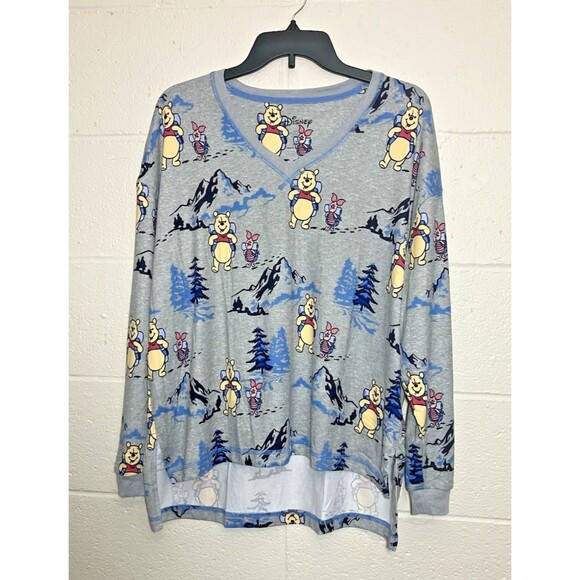 NEW Disney Winnie The Pooh Women's Pajama Set Medium, Cozy Sleepwear - Picture 2 of 15